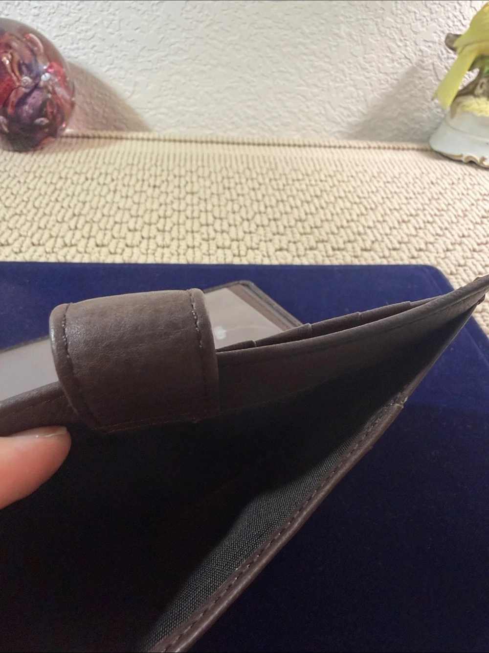 Rolfs Brown Leather Men's Card Holder Wallet